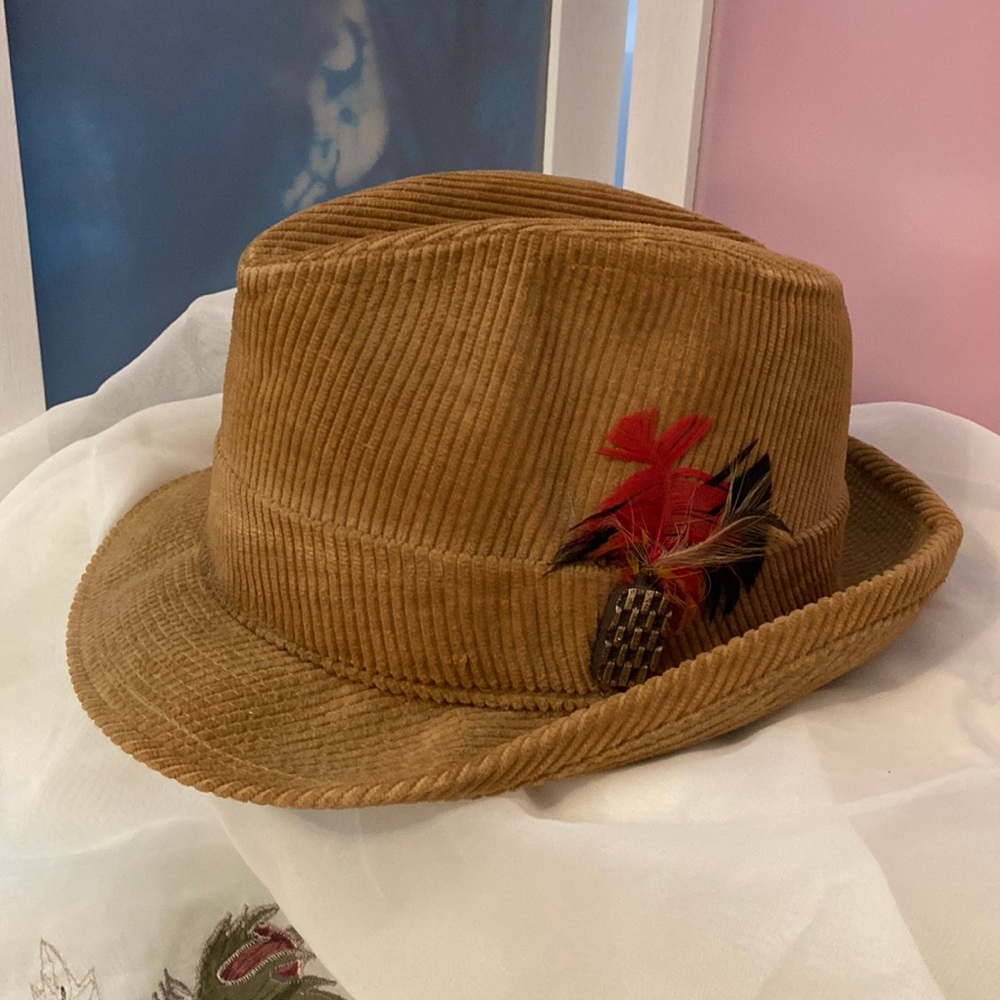 Vintage United Hatters cap, brown size 7